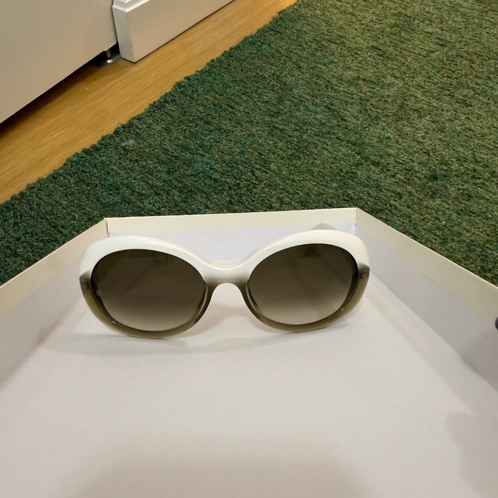 Giorgio Armani Round Sunglasses with Smoke Lenses